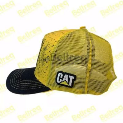 Boné Cat amarelo e preto logo amarelo central Diesel power lateral Beltreq peças