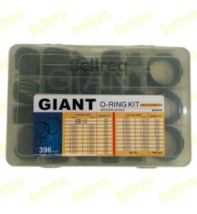 Kit Anéis 396 Peças, Oring, Caterpillar, 90 Shore2 Fechada Beltreq Maquinas Pesadas