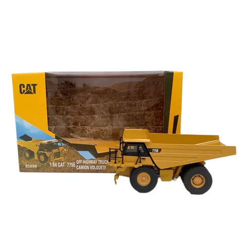 Miniatura caminhão fora de estrada original Cat 1:64 775e lateral